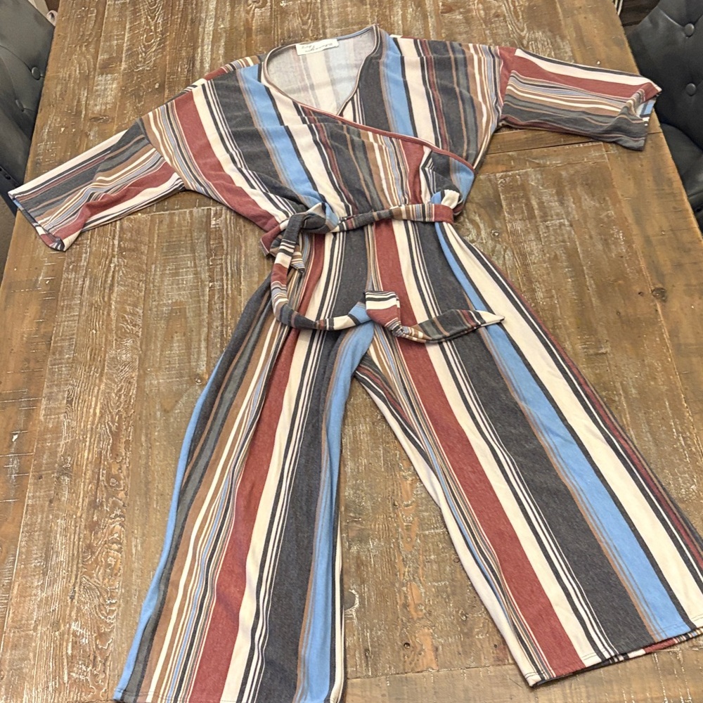 Vintage Havana Multicolor Striped Jumpsuit